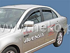 Deflektory na Toyota Avensis II T25 sedan/liftback, 4/5-dveřová (+zadní), r.v.: 2003 - 2009 (29353)
