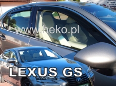 Deflektory na Lexus GS 250, 4-dveřová (+zadní), r.v.: 2016 - (30027)