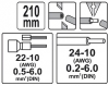 Odizolovacie kliešte a konektorové 210 mm univerzálne (YT-2278)