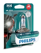 Žárovka Philips H4 12V 60 / 55W P43t X-treme Vision 130% Moto 1ks (PH 12342XV+BW)