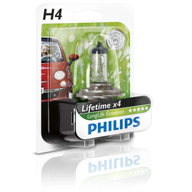 Žárovka Philips H4 12V 60 / 55W P43t LongLife EcoVision 1ks (PH 12342LLECOB1)