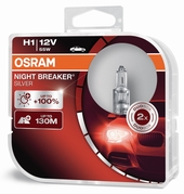 Osram žiarovky H1 12V 55W P14.5S NIGHT BREAKER® SILVER +100% 2ks (OS 64150NBS-HCB)