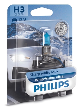 Philips H3 12V 55W PK22s WhiteVision Ultra 1ks (PH 12336WVUB1)
