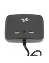 Roztrojka do zapaľovača s USB 12V čierna (MLS511B)