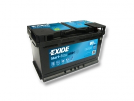 Autobaterie EXIDE Start-Stop AGM 80Ah, 800A, 12V, EK800 (EK800)