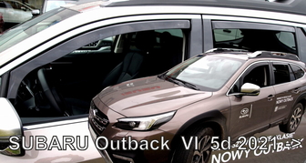 Deflektory na Subaru Outback, 5-dveřová (+zadní), r.v.: 2021 - (28532)
