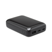 mobilNET powerbank 10000 mAh, Type-C + Lightning + USB, čierna (BEX-0065-UNI-10000)