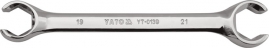 Kľúč prstencový polootvorený 19x21 mm (YT-0139)