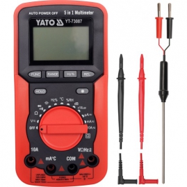 YATO Multimeter digitálny 5v1, 162 x 83 x 47 mm (YT-73087)